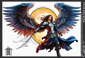 Michael the Archangel protecting me tattoo idea