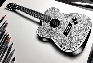 Guitar Forearm tattoo idea