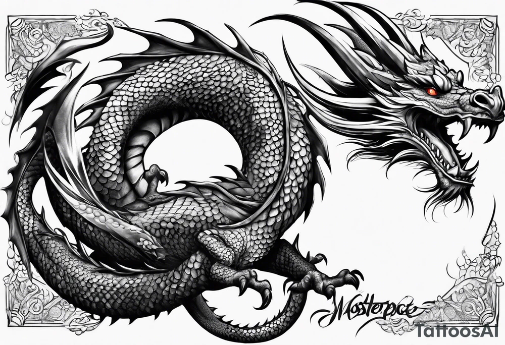 Dragon sleeve tattoo idea