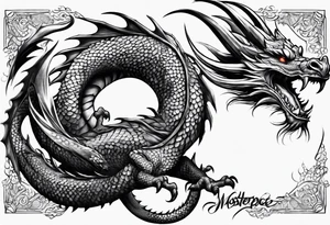 Dragon sleeve tattoo idea