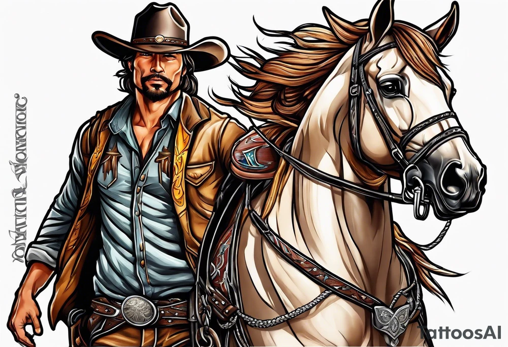 Cowboy tattoo idea