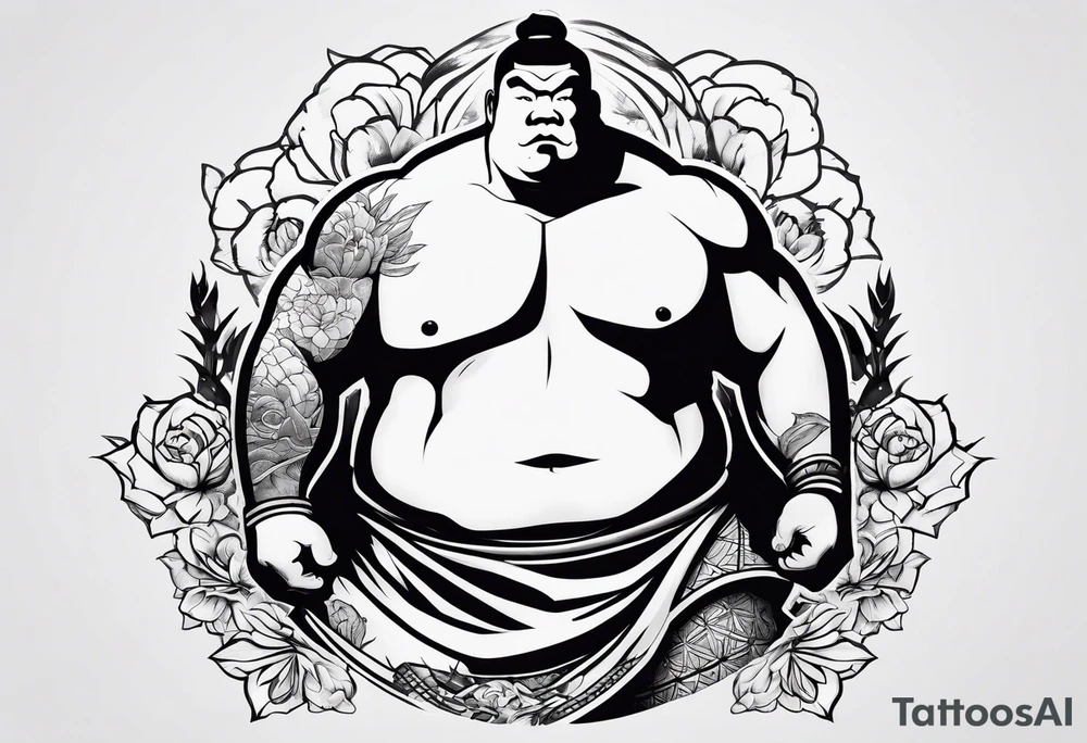 sumo wrestler tattoo idea
