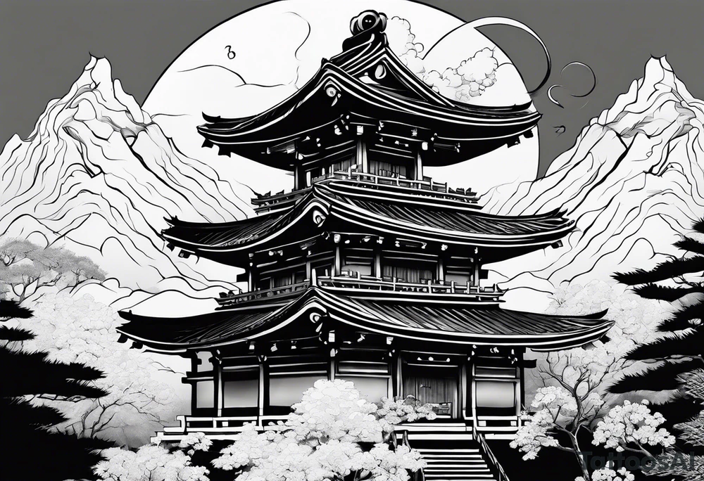 hokage and temple tattoo idea