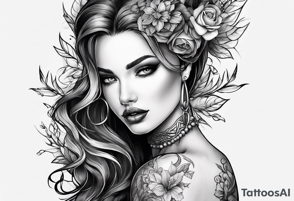 dark themed tattoo idea