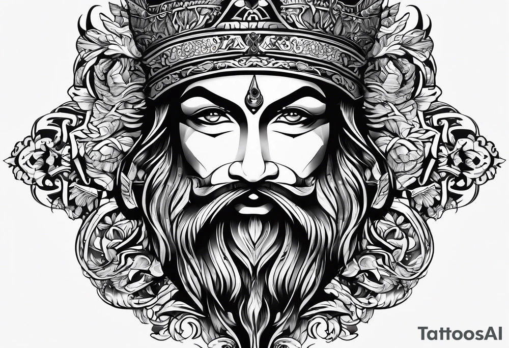 The name “Ivan” tattoo idea