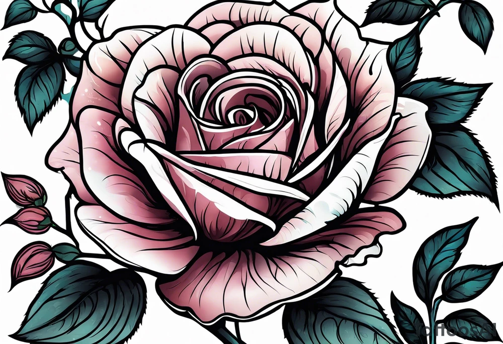 flower rose , sunflower, tattoo idea