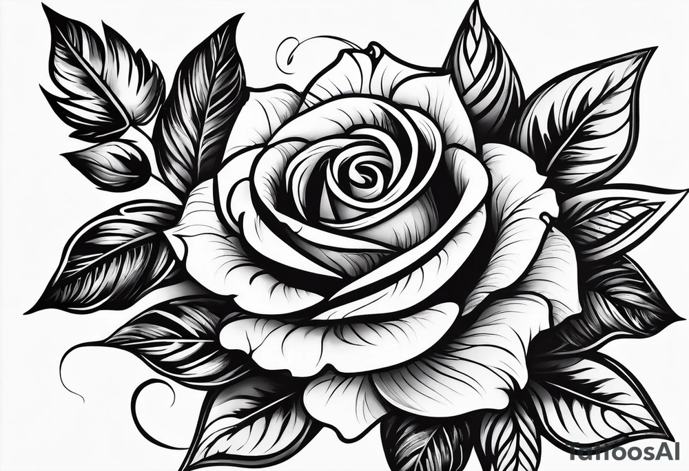 tiny roses tattoo idea