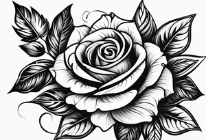 tiny roses tattoo idea