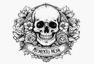 Memento mori sleeve tattoo design tattoo idea