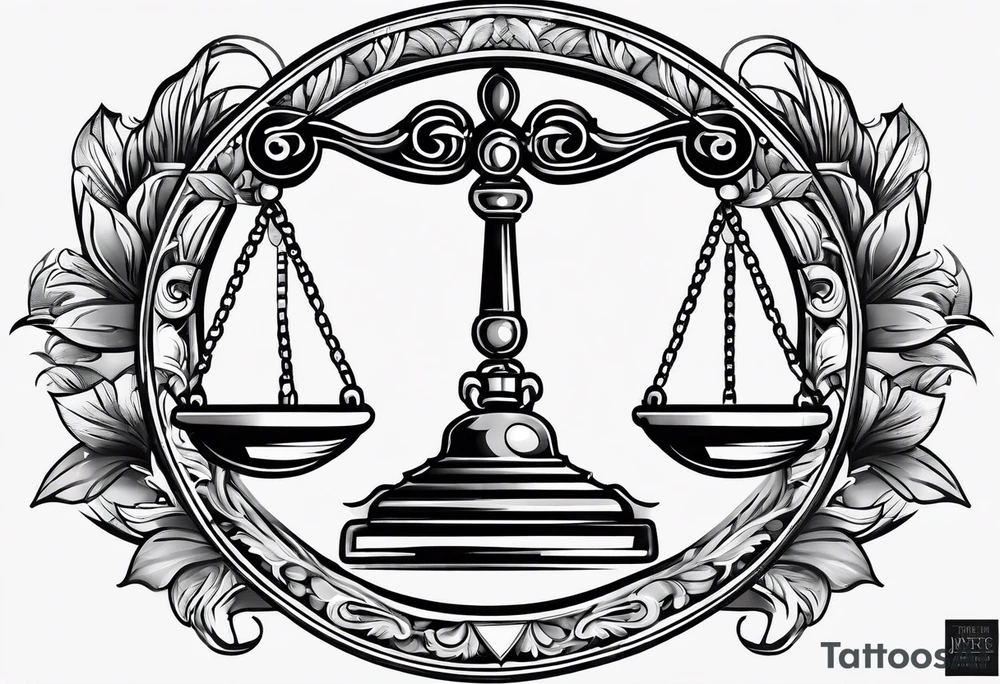 justice emblem tattoo idea
