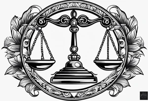 justice emblem tattoo idea