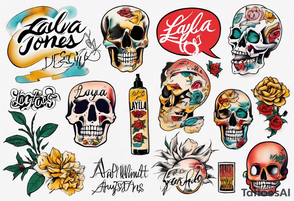Script font 
Layla Jones tattoo idea