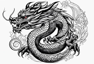 japanese dragon tattoo idea