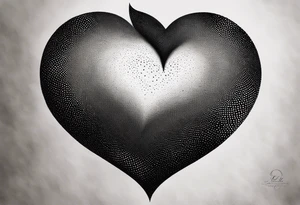 Coeur brisé à l'infini tattoo idea