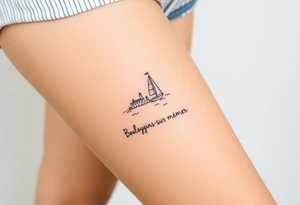 Boulogne-sur-mer, with name underneath tattoo idea
