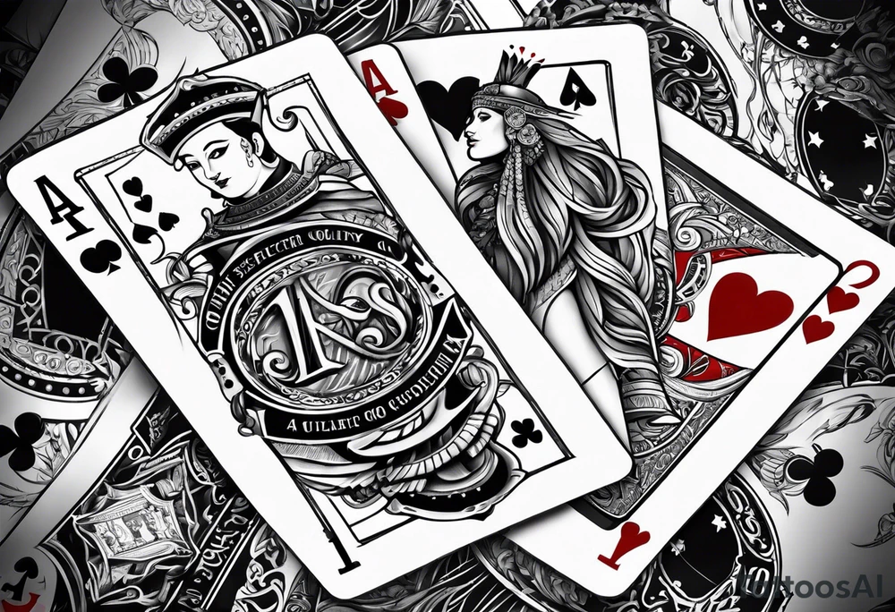 Poker tattoo idea