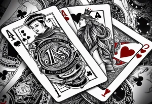 Poker tattoo idea