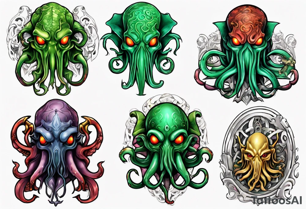 Cthulhu god tattoo idea