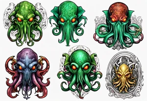 Cthulhu god tattoo idea