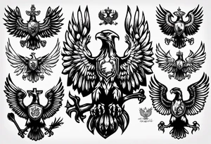 russian eagle tattoo idea