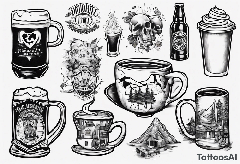 two daughters, Brisbane, coffee, hiking, cycling, beer, gym tattoo idea