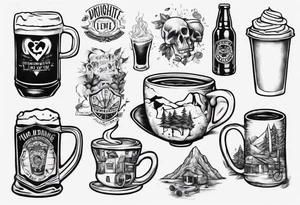 two daughters, Brisbane, coffee, hiking, cycling, beer, gym tattoo idea