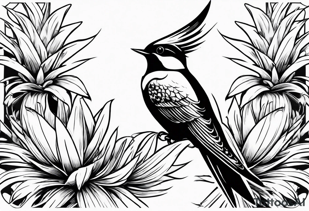 Swallow and a pineapple tattoo idea