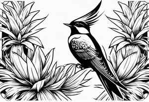 Swallow and a pineapple tattoo idea