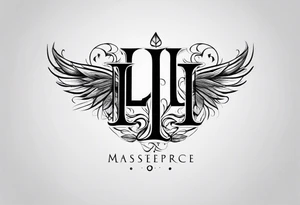 Two small letters L tattoo idea