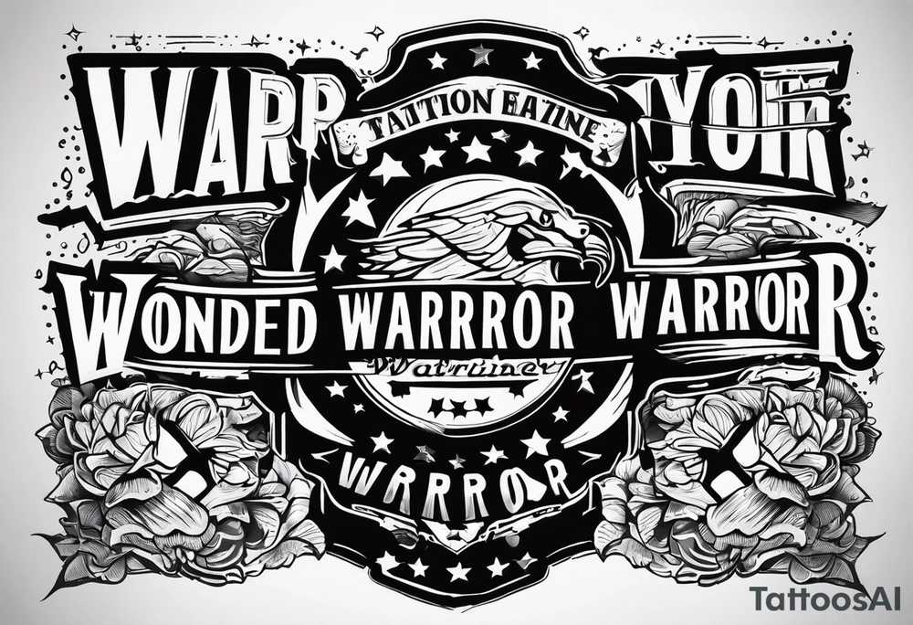 Wounded warrior tattoo idea