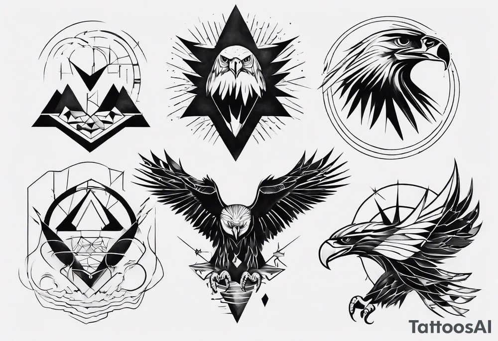 underworld 
mountains eagles tattoo idea