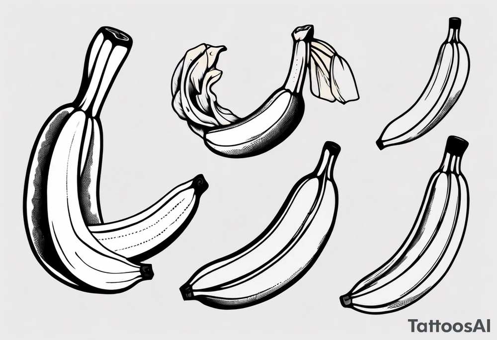 Banana tattoo idea