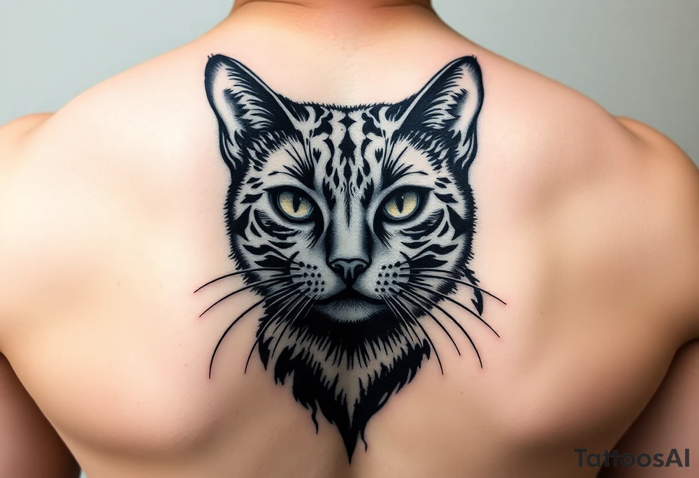 Black Cat tattoo idea