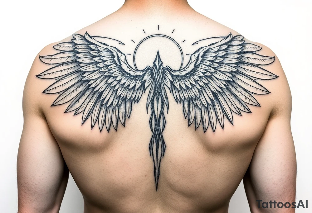 Angel alas tattoo idea