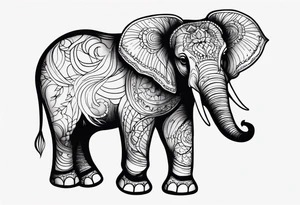 cute Elephant tattoo idea