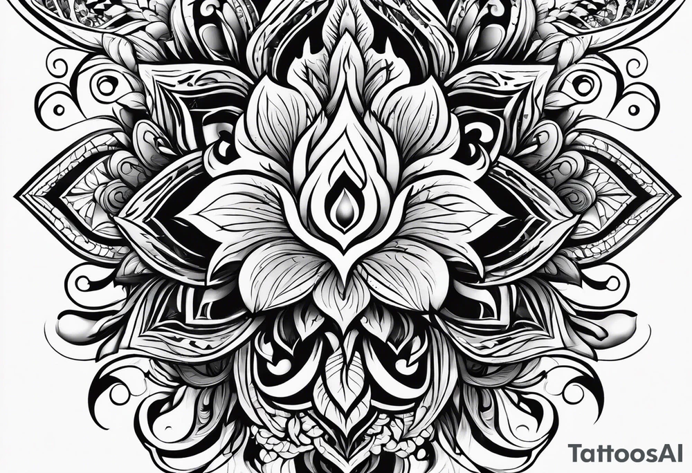 fire tattoo black and white tattoo idea