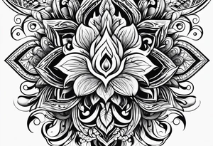 fire tattoo black and white tattoo idea