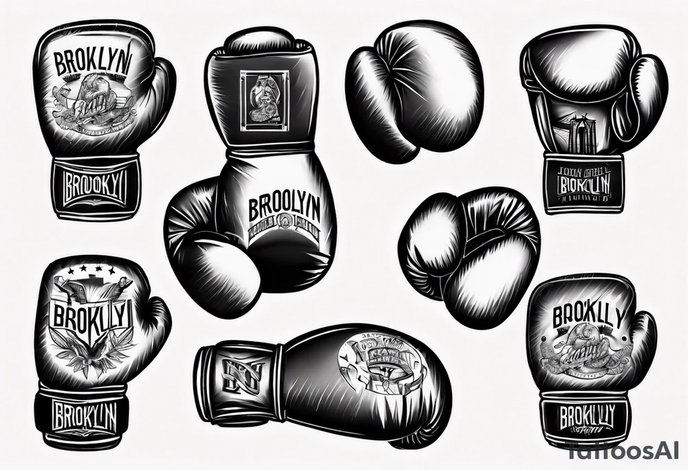 boxing gloves, Brooklyn tattoo idea