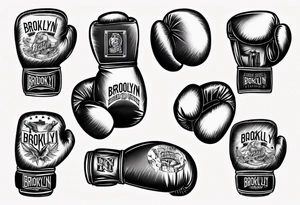 boxing gloves, Brooklyn tattoo idea