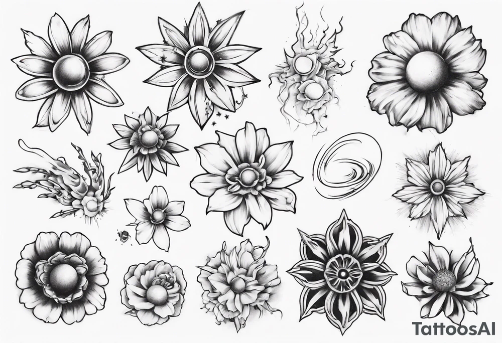 cosmos tattoo idea