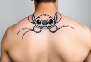 Stitch tattoo from lilo and stitch on arm make it a stencil tattoo idea