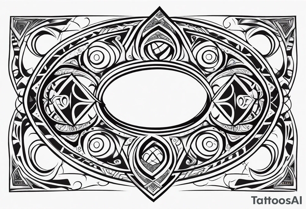 Fitness, tribal tattoo idea