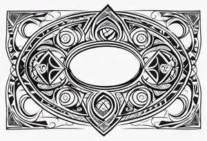 Fitness, tribal tattoo idea