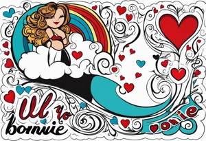 I’ll be yo Bonnie with a heart tattoo idea