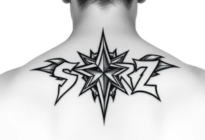 Edgy cybersigilism “Starz” tattoo idea