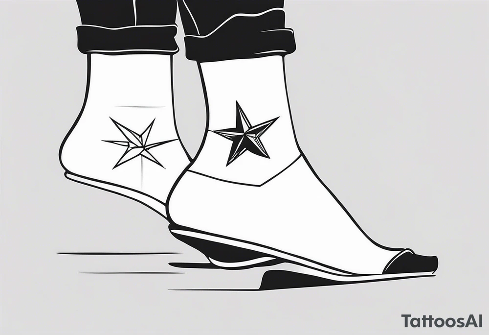 unique tattoo on ankle symbolizing freedom tattoo idea
