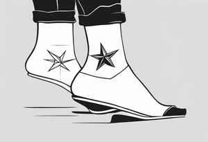 unique tattoo on ankle symbolizing freedom tattoo idea