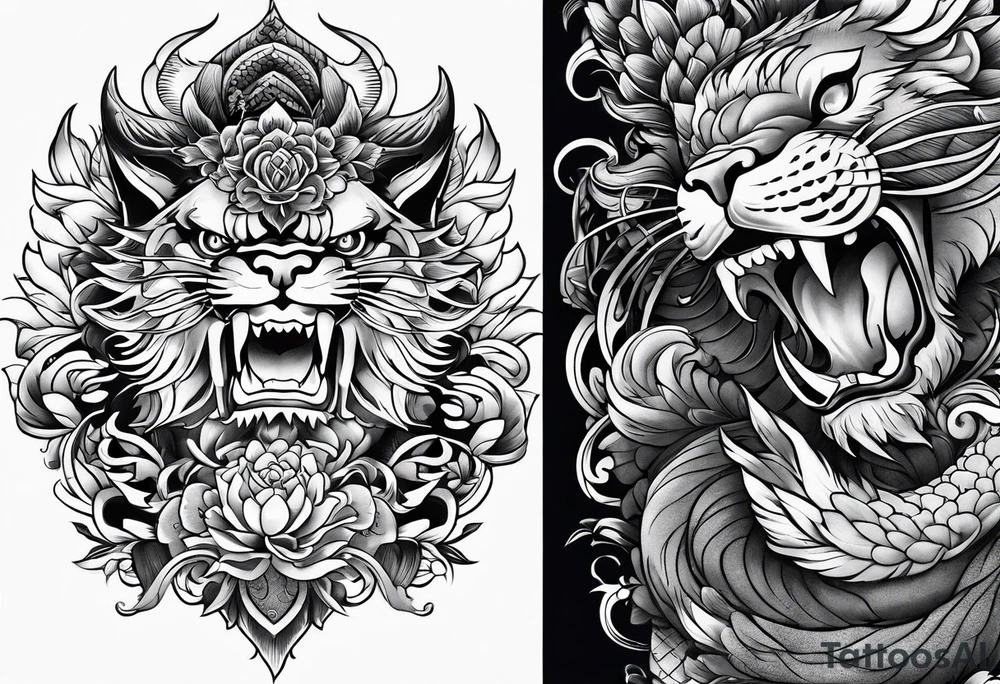 Irezumi sleeve tattoo tattoo idea