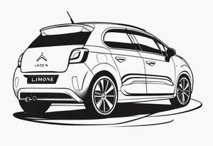 Het woord "limone" met de o een citroen tattoo idea
