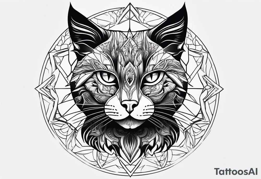 Black Cat tattoo idea